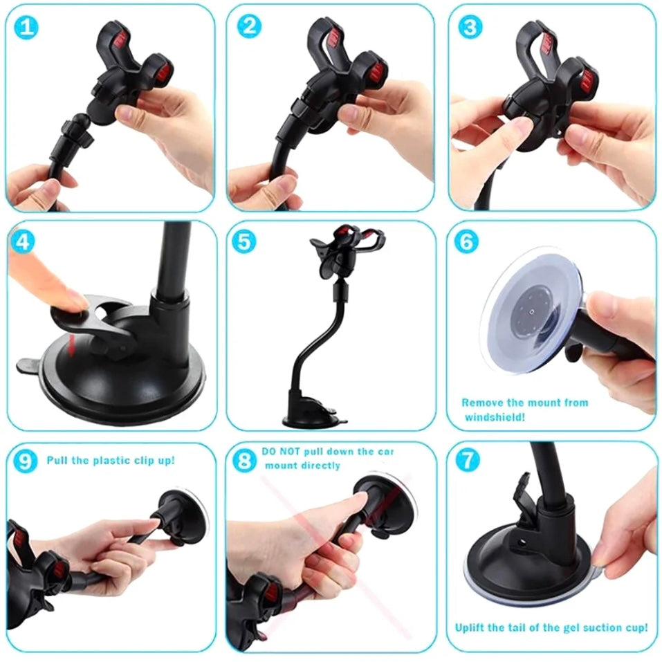 360 Rotating Flexible Cell Phone Holder Stand