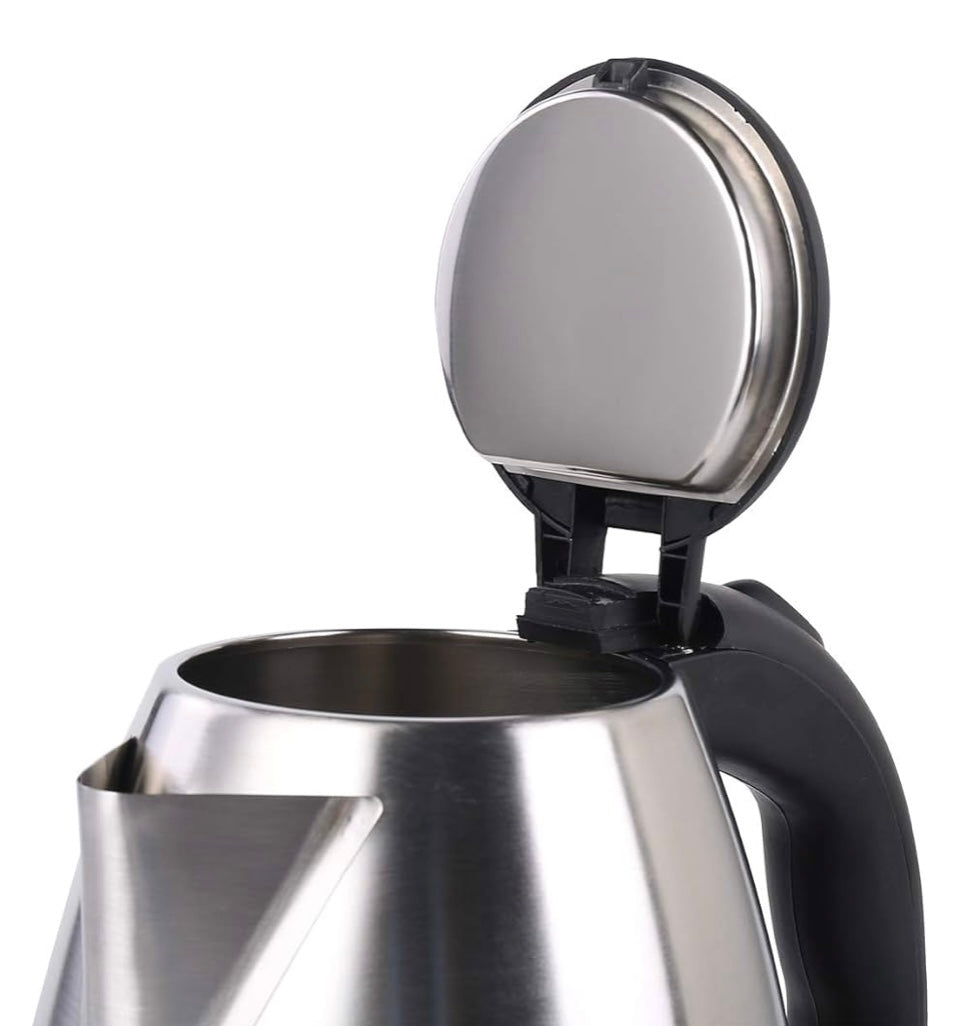 Electric Stainless Steel Kettle 1.8 Litre 1500-Watts Water Boiler & Heater, silver