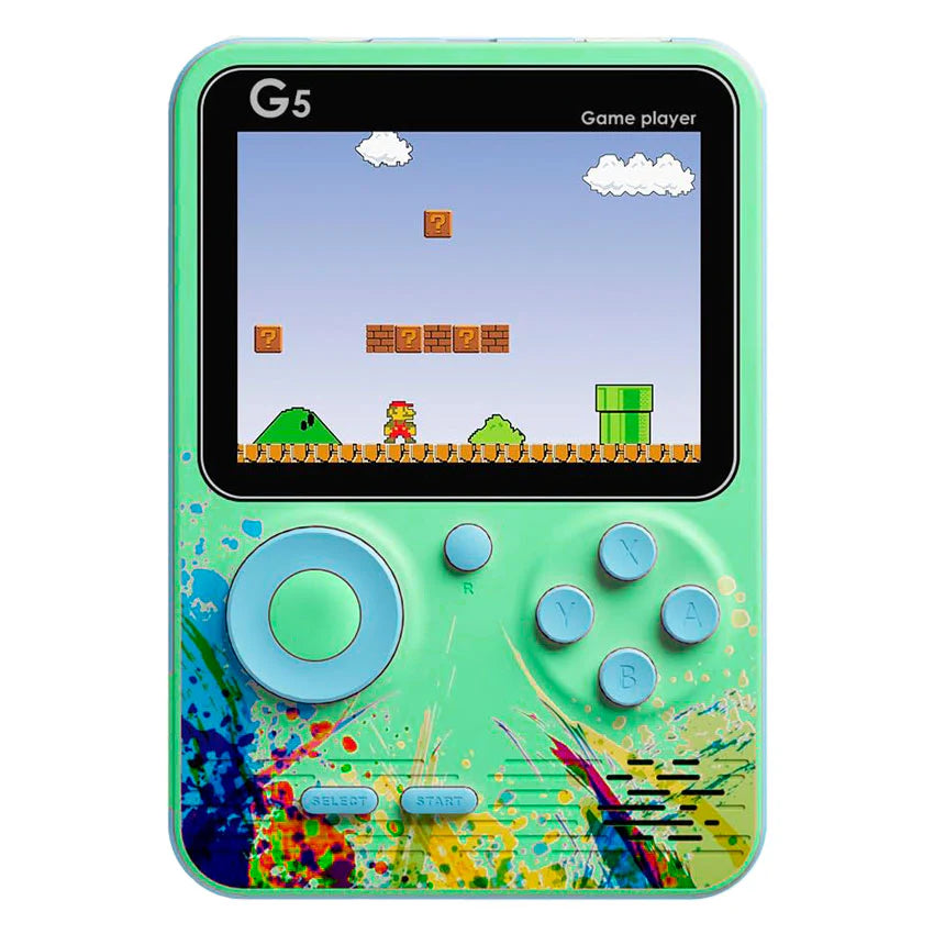 Game Box G5 Mini Handheld Gaming Player with Built-in 500 Games, Assorted Colors