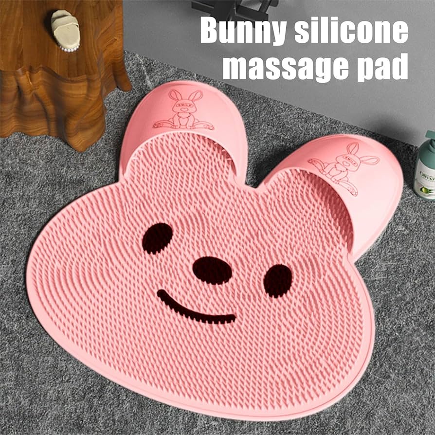 Silicone bathroom anti slip massage brush