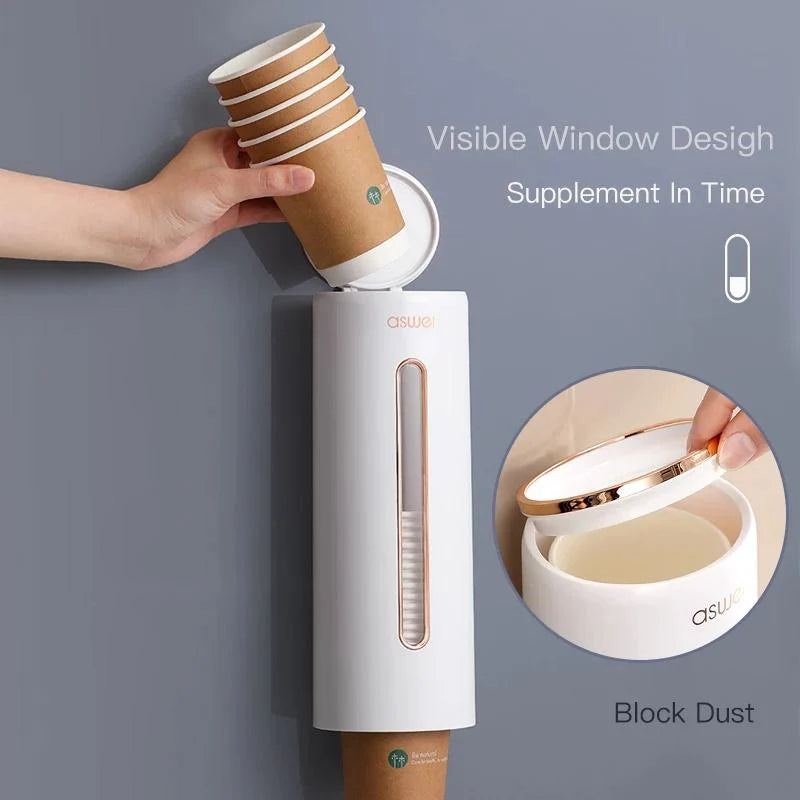 Automatic disposable cup holder