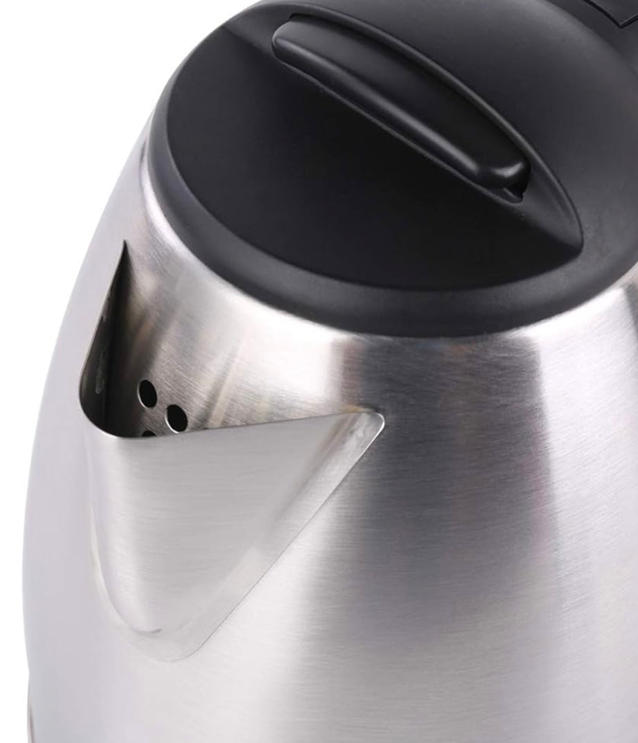 Electric Stainless Steel Kettle 1.8 Litre 1500-Watts Water Boiler & Heater, silver