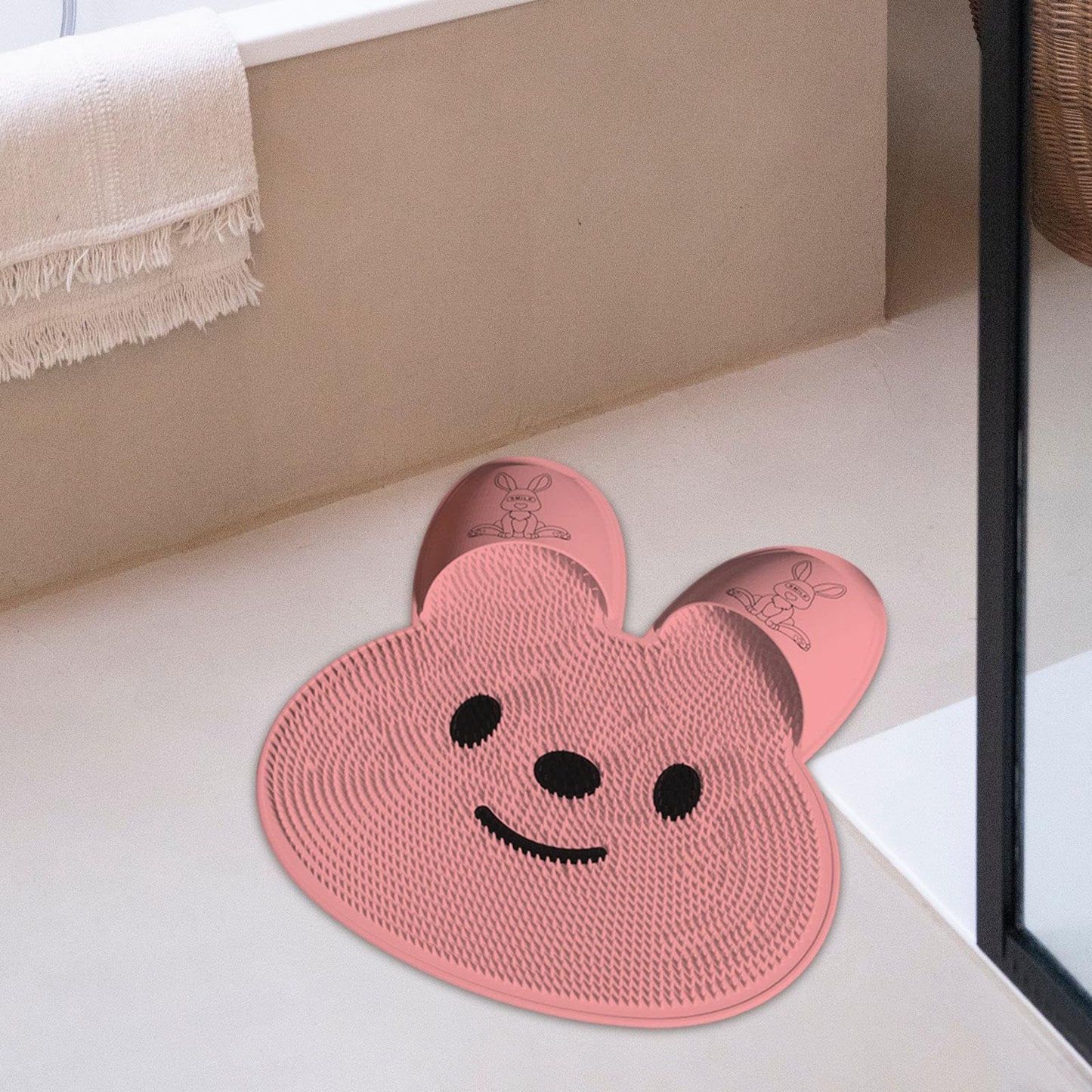 Silicone bathroom anti slip massage brush