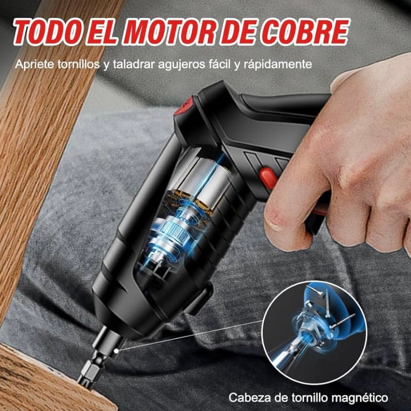 47-Piece Rechargeable Electric Screwdriver Set