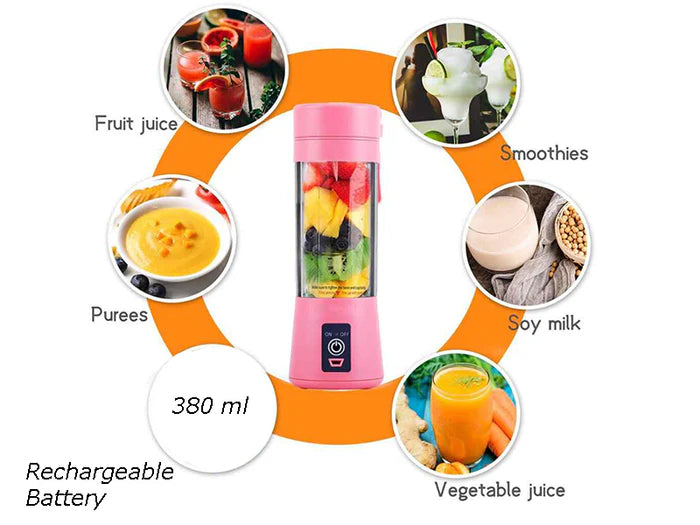 USB Rechargeable, Mini Juicer Smoothie Blender