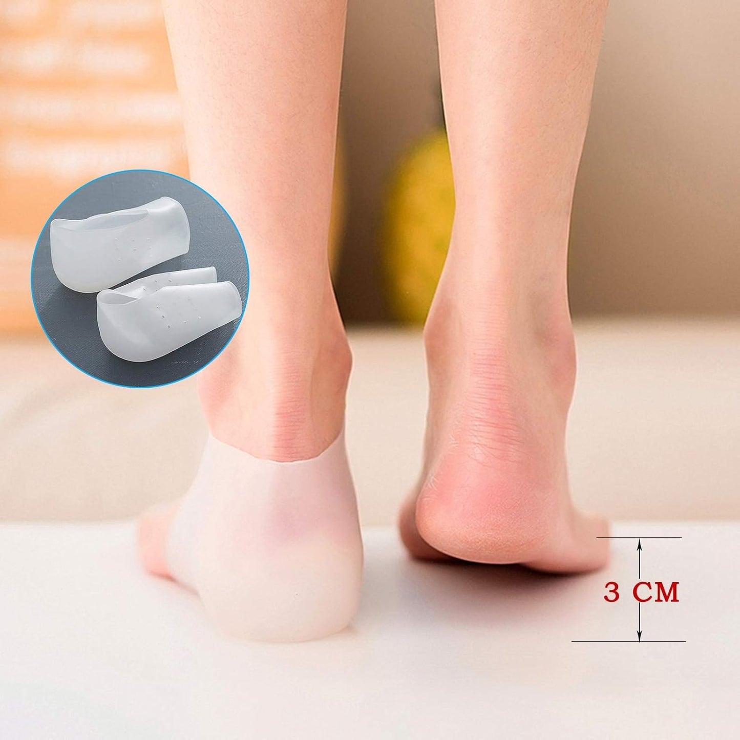 Silicone height increase insoles