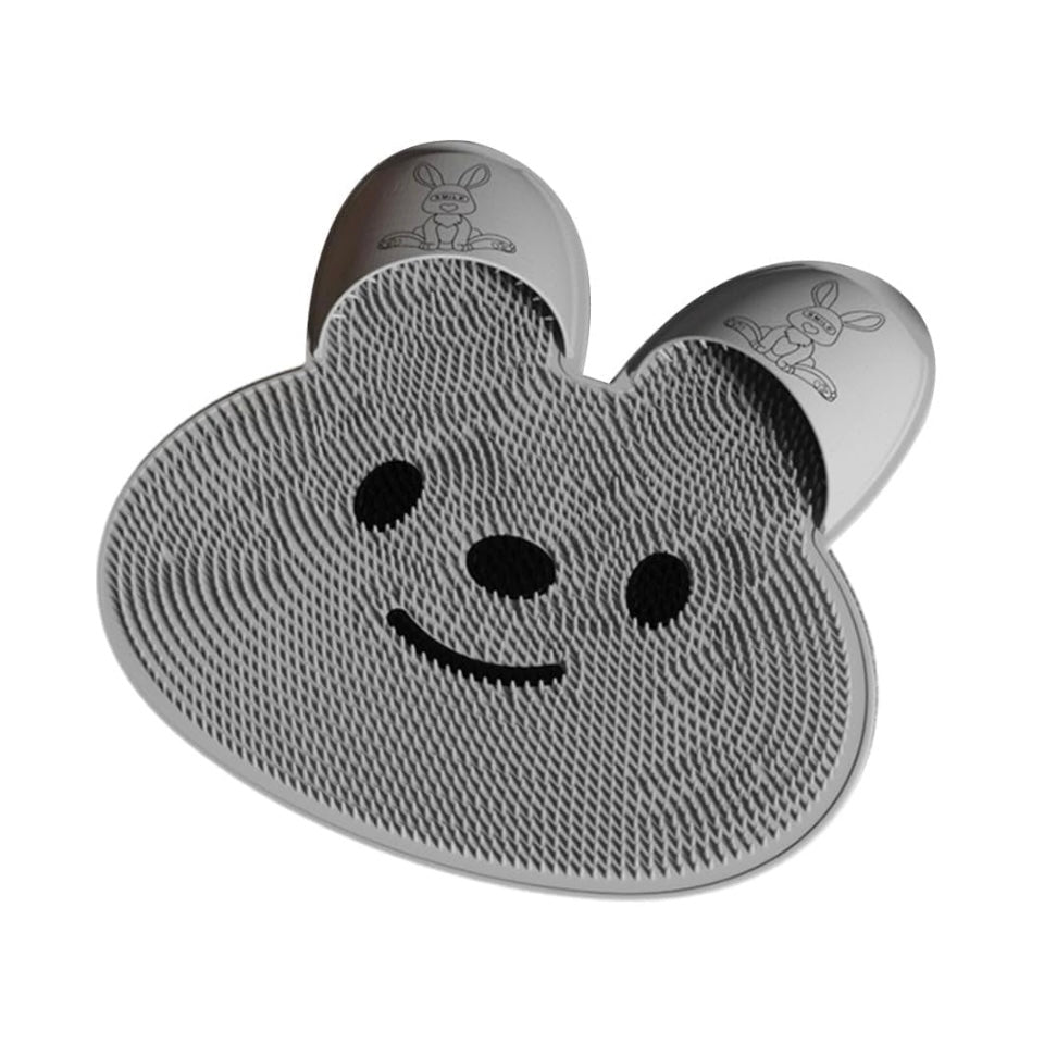 Silicone bathroom anti slip massage brush