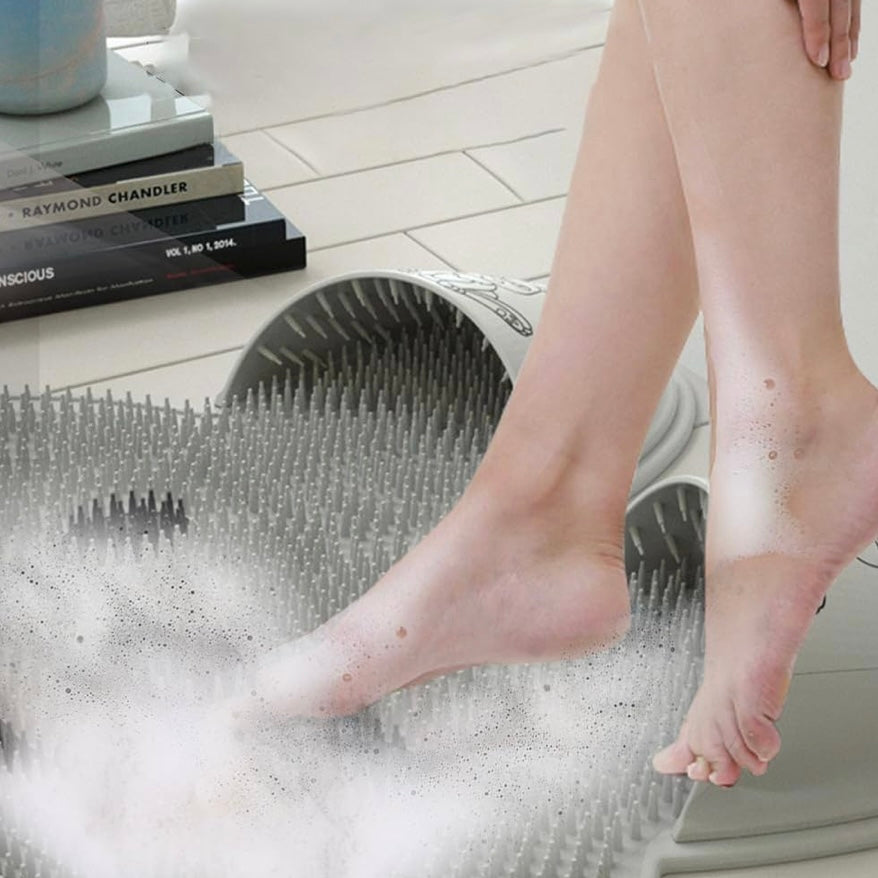 Silicone bathroom anti slip massage brush