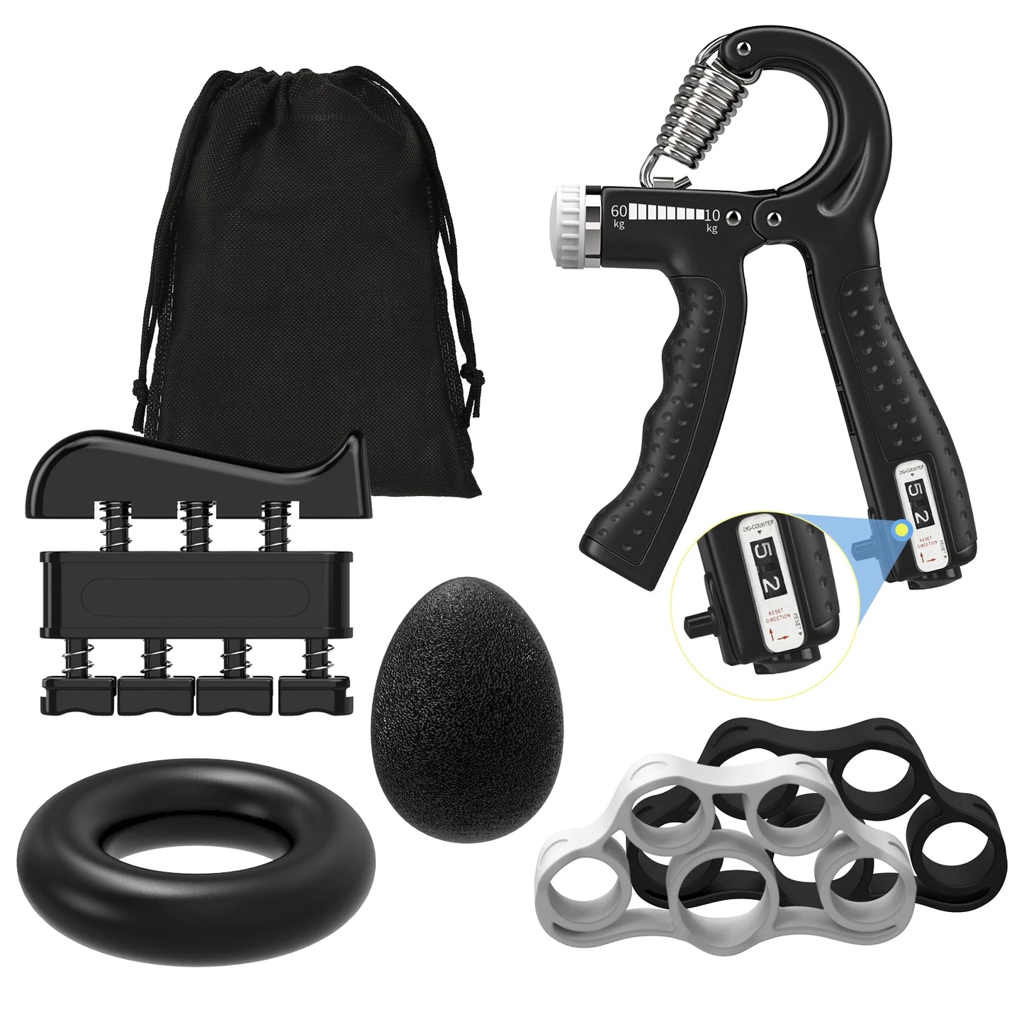 5-Piece Grip Strength Trainer Set