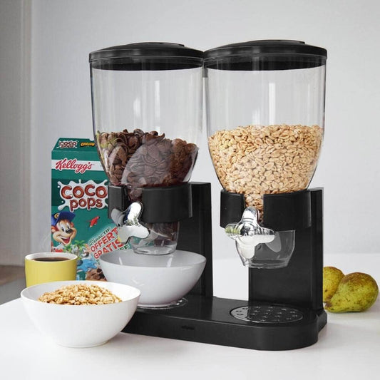 Double Cereal & Dry Food Dispenser