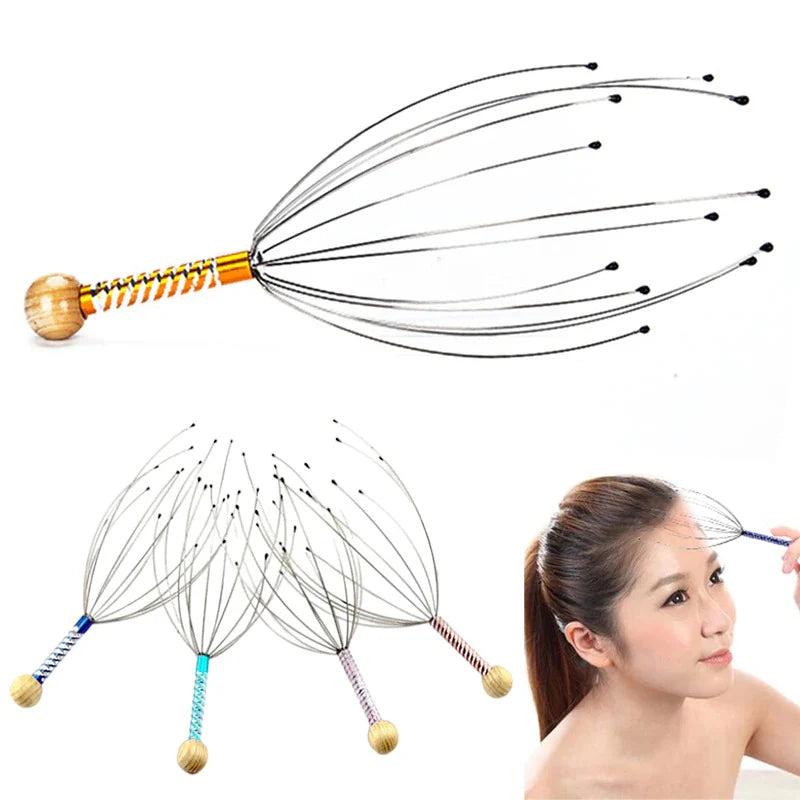 Octopus Head Scalp Relaxation Massage
