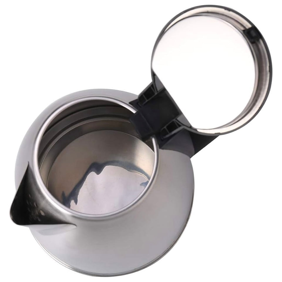 Electric Stainless Steel Kettle 1.8 Litre 1500-Watts Water Boiler & Heater, silver