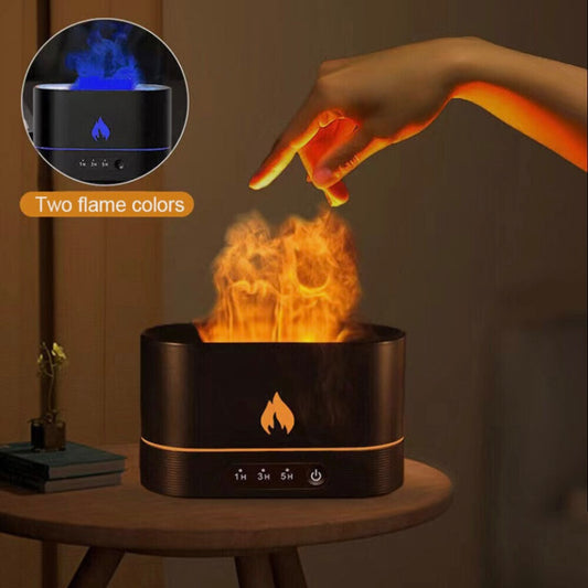 3D Flame Air Humidifier USB Essential Oil Diffuser Bedroom Mist Home Decor