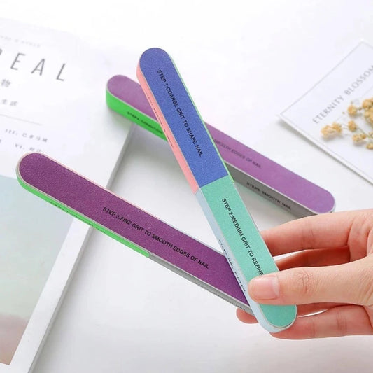 1pc Fiber Nail File, Simple Double-Sided Nail Cleaning Tool