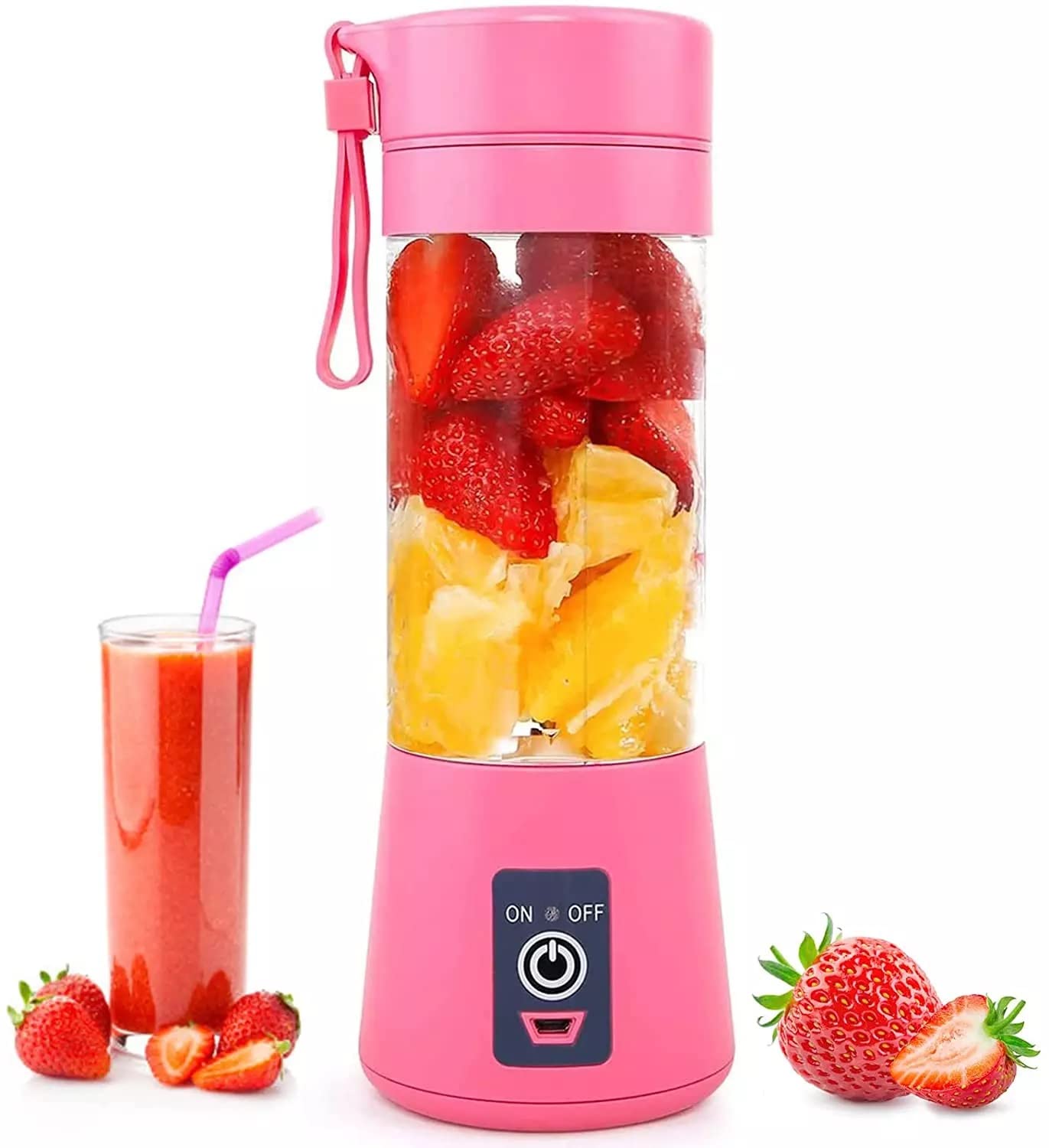 USB Rechargeable, Mini Juicer Smoothie Blender