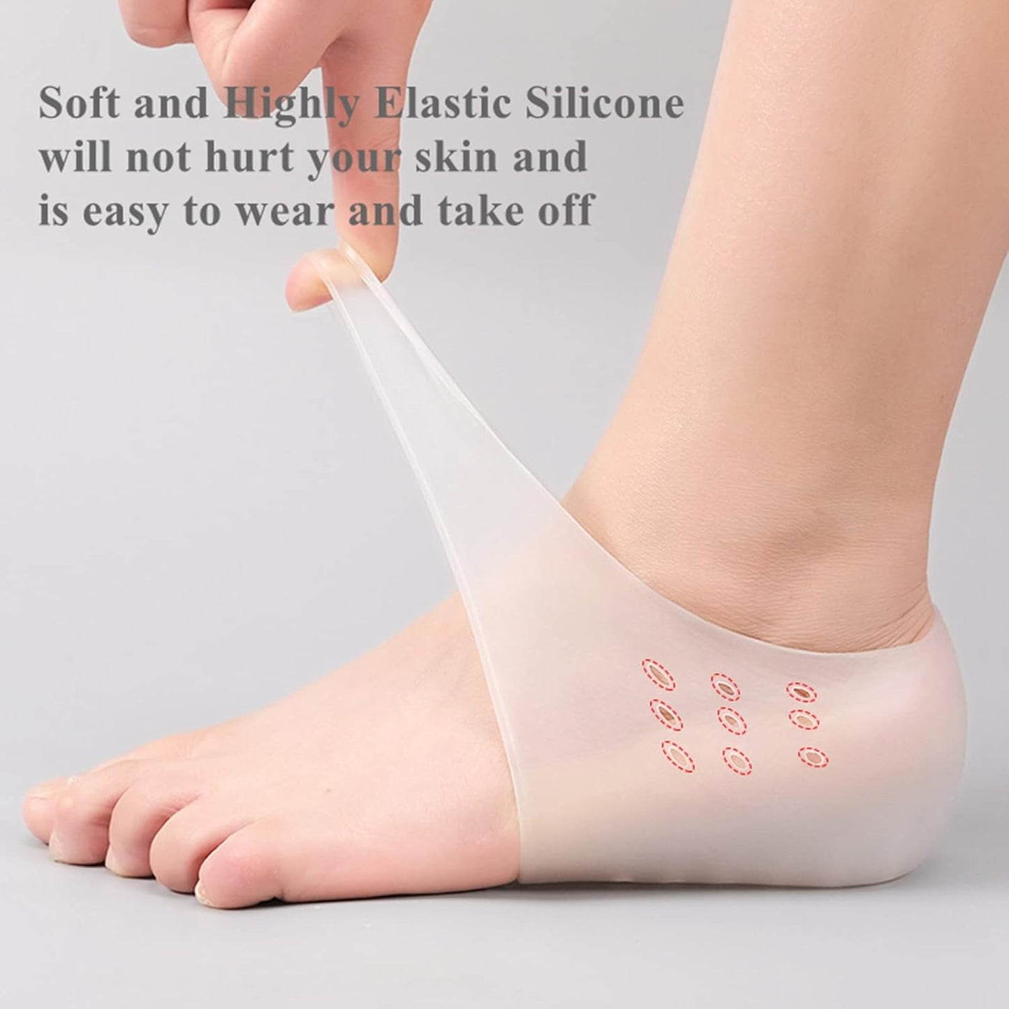 Silicone height increase insoles