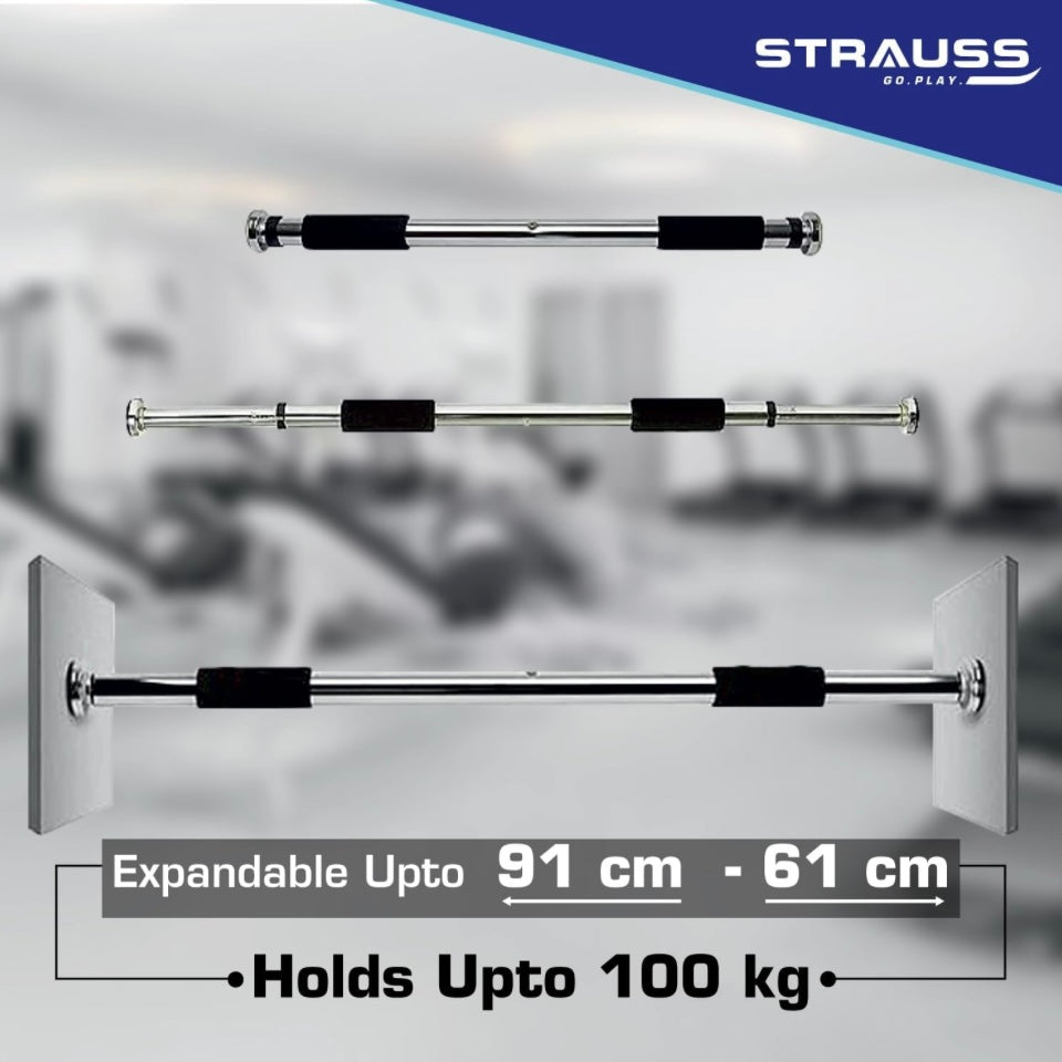Strauss Chin Up Door Bar | Pull Up Gym Bar