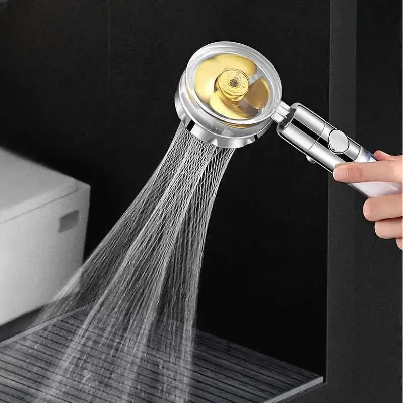 Turbocharged Shower Head Booster Hand-Held Shower With Filter