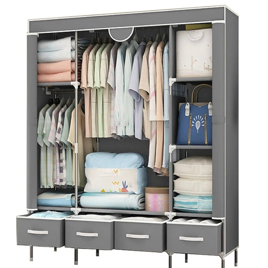 Wardrobe Storage Furniture Clothing Cabinet with 4 Drawers